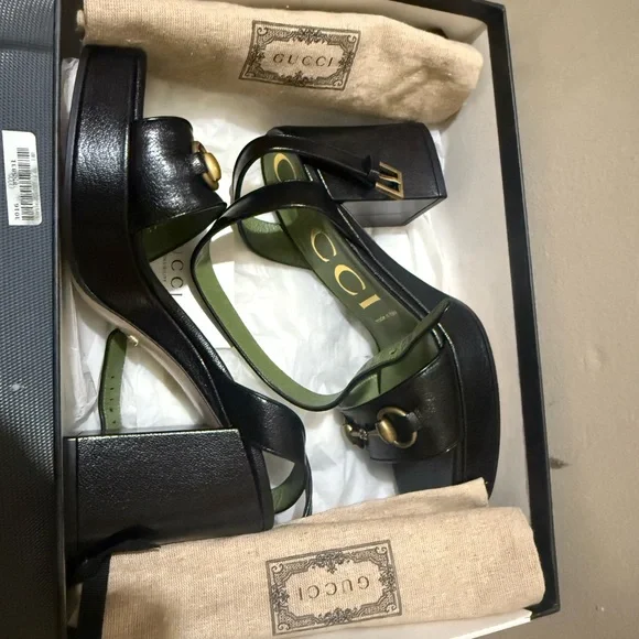 Authentic Gucci Granada Block Heels - Picture 4 of 15